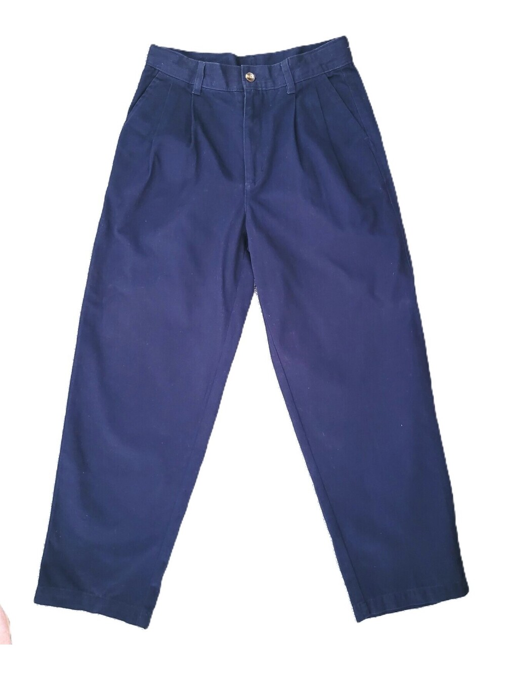 Urban Up Womens Size 14 Navy High Rise Pleated Pants Straight Leg Vintage